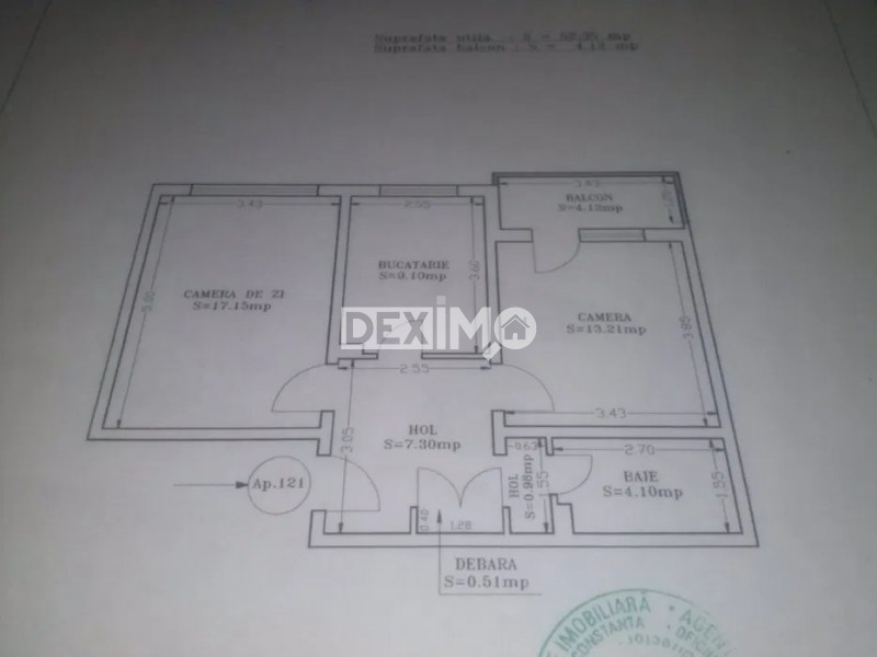 Apartament 2 Camere Transformat In 3 - Casa De Cultura - Centrala Pe Gaze