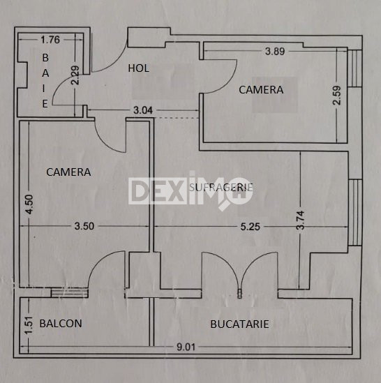 Apartament 3 Camere - Inel II I.C. Bratianu - Bloc Nou - Partial Mobilat