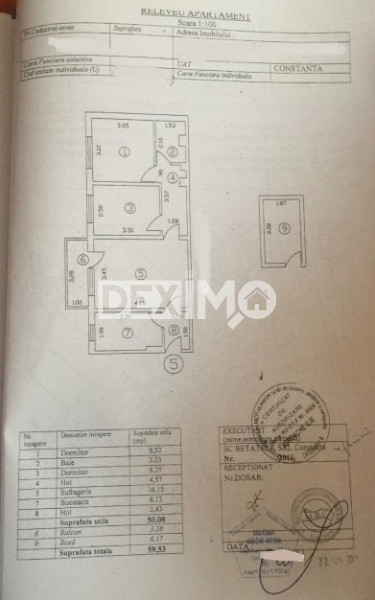 Apartament 3 Camere - Tomis Nord - Mobilat - Gaze La Aragaz