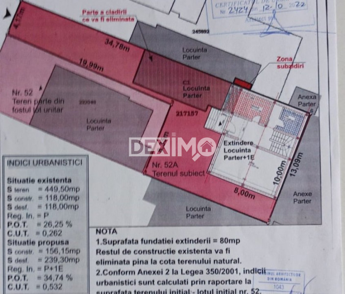 OCAZIE! COICIU TEREN 280 MP  CU PROIECT, AUTORIZATIE SI AVIZE