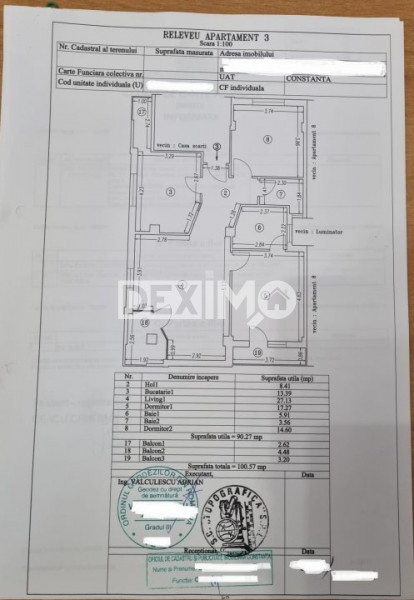 Apartament 3 Camere - Compozitori - Mobilat Complet - Garaj