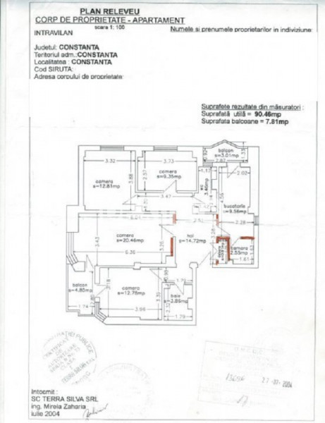 Apartament 4 Camere - Ultracentral - Hotel Sport - Vedere La Mare