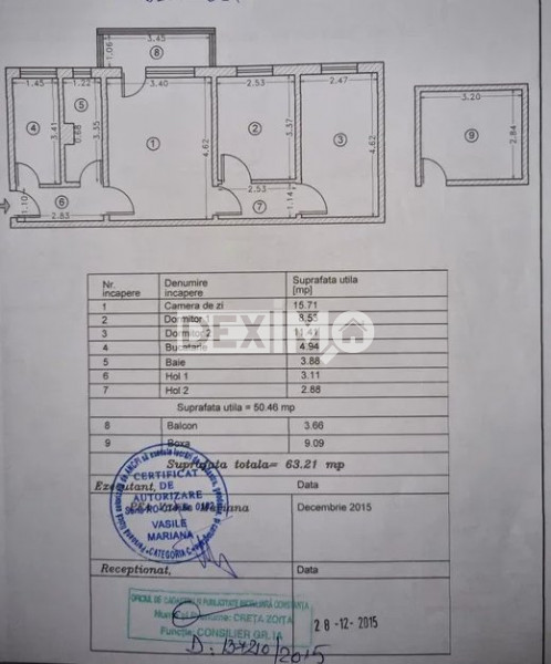 Apartament 3 Camere - Tomis Nord - Gaze La Usa