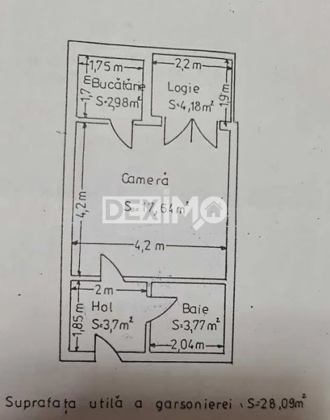 Garsoniera - Km 4 - 1 Mai Vechi- Mobilata Complet