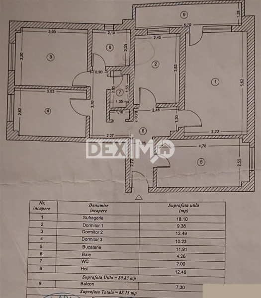 Apartament 4 Camere - Zona Gara - Mobilat - Centrala Pe gaze