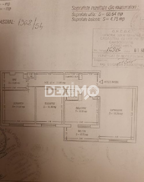 Apartament 3 Camere - Tomis Nord - Scoala 38 - Centrala Gaze