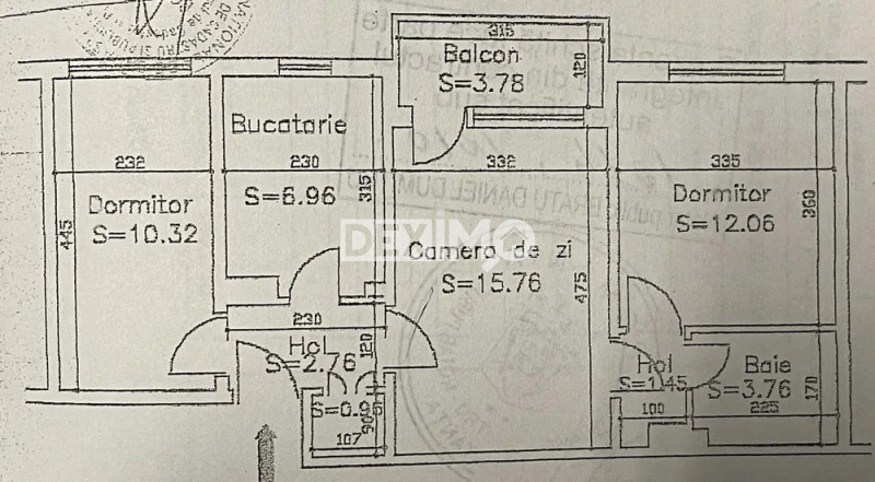 Apartament 3 Camere - Tomis II - Etaj 2 - Centrala Pe Gaze