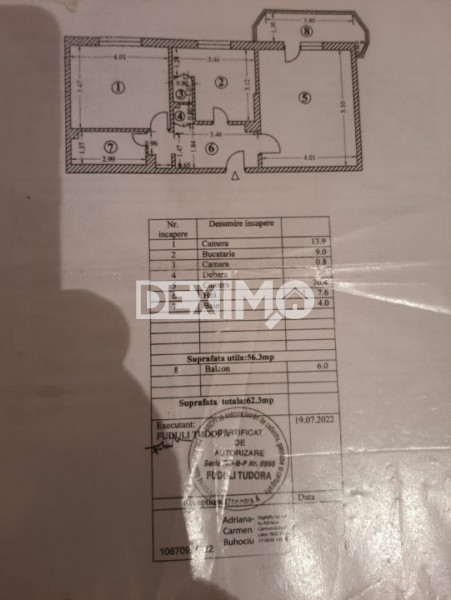 INSTITUTUL DE MARINA-APARTAMENT 2 CAMERE 62 mp-CENTRALA GAZE