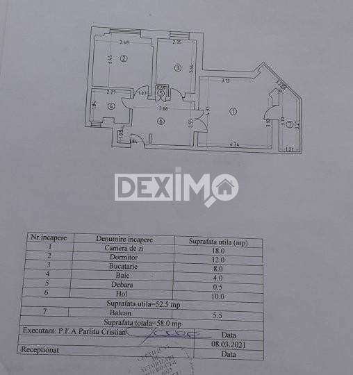 Apartament 2 Camere - Faleza Nord - Mobilat Complet - Vedere Spre Mare
