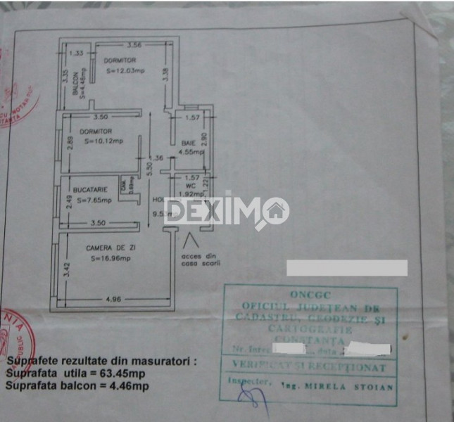 Apartament 3 Camere - Zona PROFI CET - Etaj 1 - Centrala Pe Gaze