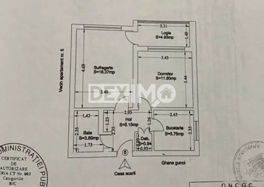 Apartament 2 Camere - Tomis I - Spitalul Judetean - Centrala Gaze