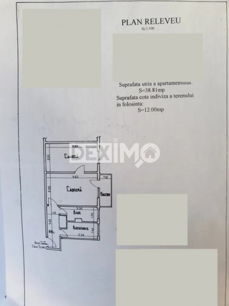 Apartament 2 Camere - Casa De Cultura - Etaj 3 - Gaze La Usa