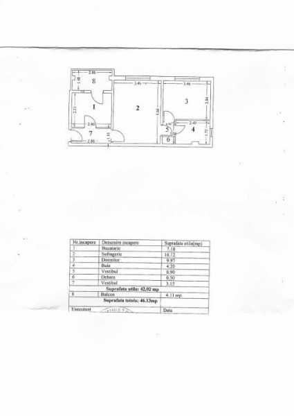 Apartament 2 Camere - Inel II - Etaj 1 - Mobilat - Gaze La Aragaz
