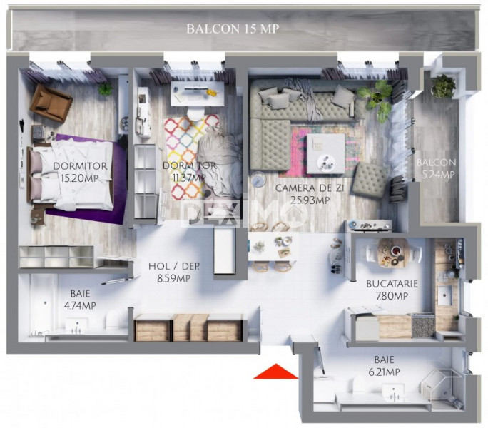 OCAZIE - Apartament 3 Camere - Maurer Residence - Loc Parcare Inclus 