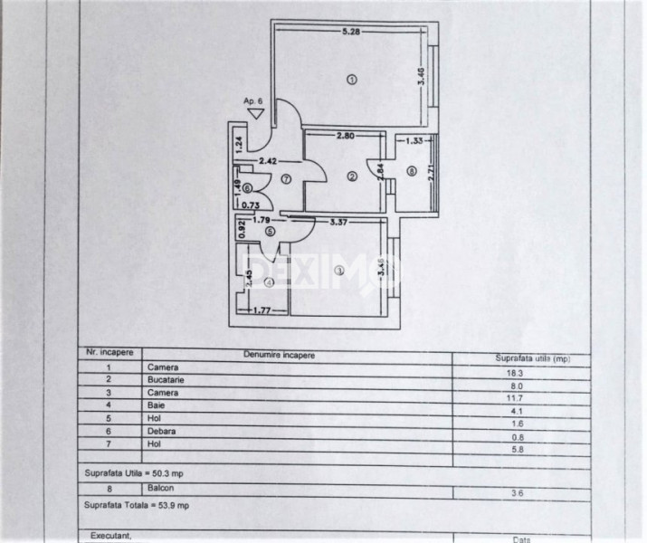 Apartament 2 Camere - Km 5 - Etaj 1 - Centrala Pe Gaze