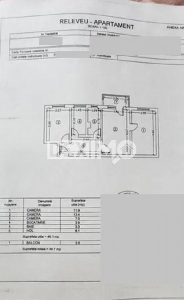 Apartament 3 Camere - Km 4-5 - Etaj 1 - Centrala Pe Gaze