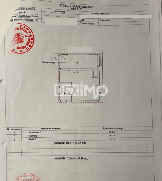 Garsoniera - Zona Tomis Plus  - Curte Privata 20 Mp - Mobilata Complet