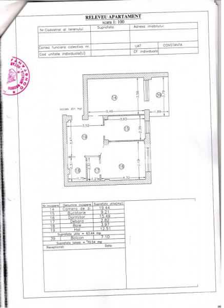 Apartament 2 Camere  - Tomis Plus - Ultraspatios - Loc Parcare Demisol
