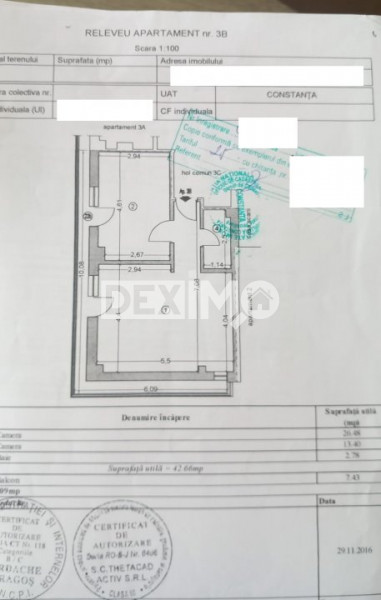 Apartament 2 Camere - Centrul Statiunii Mamaia - Mobilat - Vedere Frontala Lac