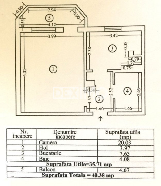 Garsoniera Decomandata - Zona Cora Bratianu - Etaj Intermediar - Gaze Pe Scara