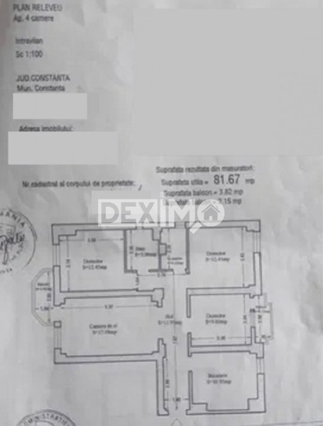 Apartament 4 Camere - Zona Far - Etaj Intermediar - Gaze La Aragaz