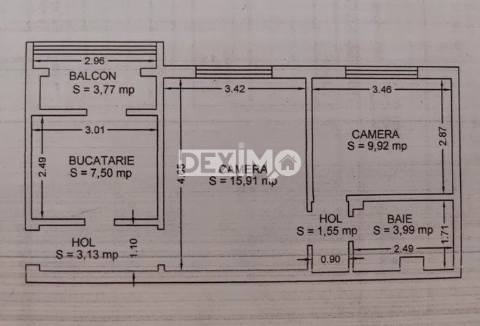 Apartament 2 Camere - Zona Eden - Mobilat Complet - Centrala Pe Gaze