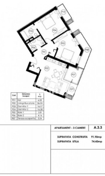 Apartament 3 Camere Ultrafinisat - Tomis Nord - Bloc Nou - Mobilat LUX