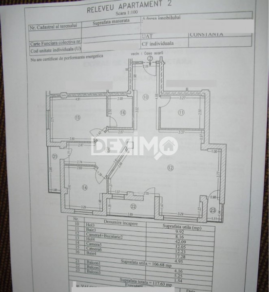 Apartament 3 Camere - Zona Compozitori - Parter Inalt - Mobilat Complet