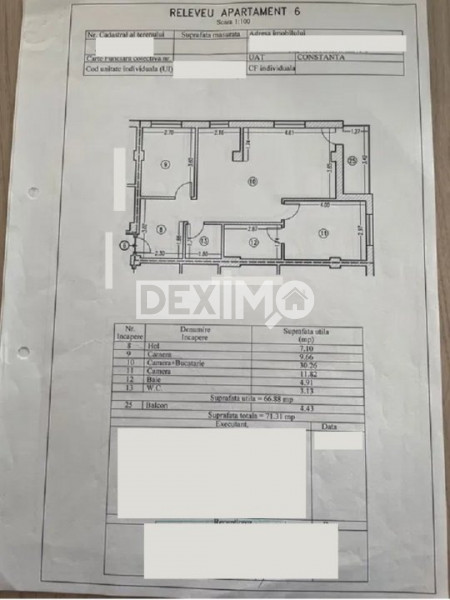 Apartament 3 Camere - Zona Compozitori - Etaj 1 - Partial Mobilat