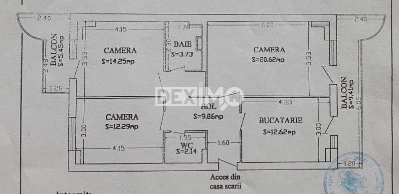 Apartament 3 Camere - Zona Stadion - Etaj Intermediar - Centrala Pe Gaze