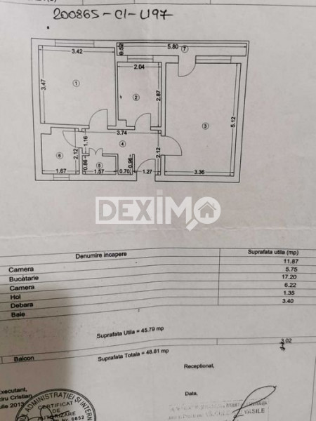 Apartament 2 Camere Decomandate - Zona Tomis Nord - Parter - Balcon - Gaze