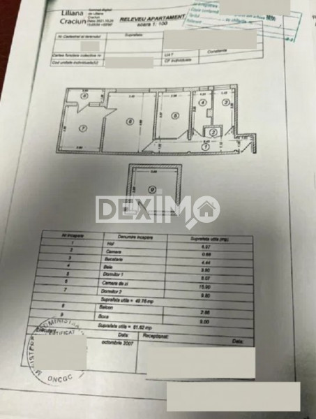 Apartament 3 Camere - Tomis Nord - Etaj 3 - Boxa In Proprietate