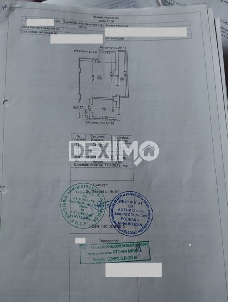 Garsoniera - Zona Campus - Bloc Nou -  Etaj 1 - Mobilata