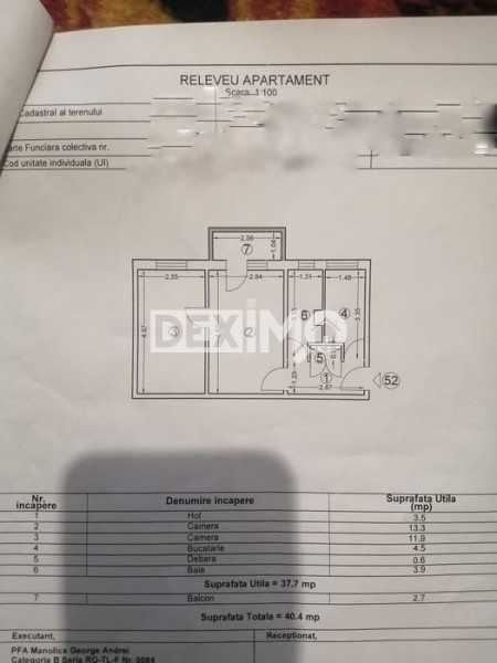 Apartament 2 Camere Semidecomandate - Zona Tomis Nord - Etaj 2