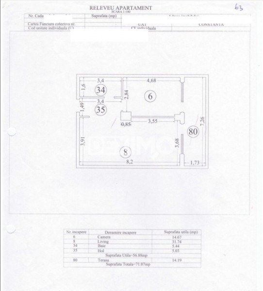 Apartament 2 Camere - Statiunea Mamaia - Mobilat -  Vedere Frontala La Lac