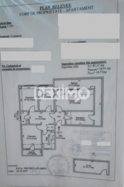 Apartament 4 Camere - Zona Dacia - Parter - Centrala Pe Gaze - Boxa