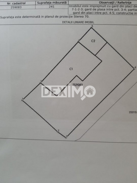 Casa Demolabila/Renovabila - Palazau Mare - Teren 241 mp - Gaze La Strada
