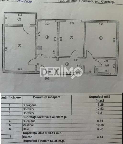 Apartament 3 Camere - Tomis Nord - Etaj Intermediar - Renovat - Centrala Pe Gaze