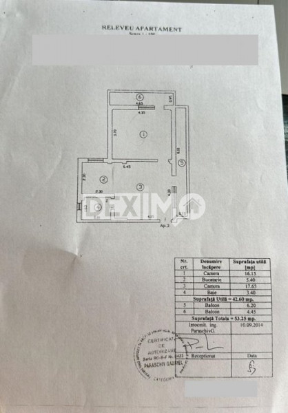 Apartament 2 Camere - Faleza Nord - Bloc 2015 - Etaj 1 - Mobilat Complet