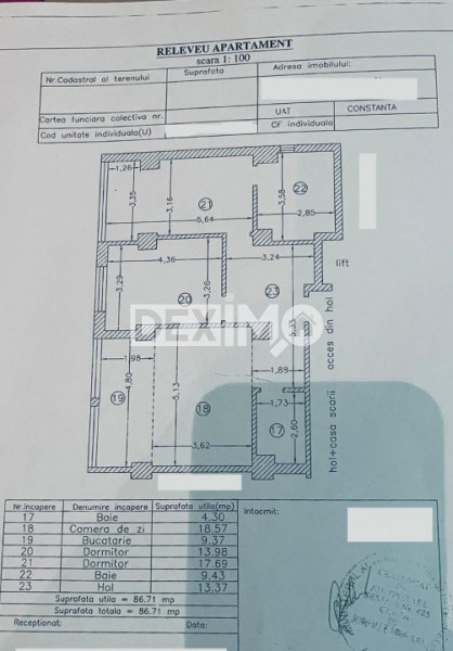 Apartament 3 Camere - Zona Eden - Bloc Nou - Mobilat - Loc Parcare
