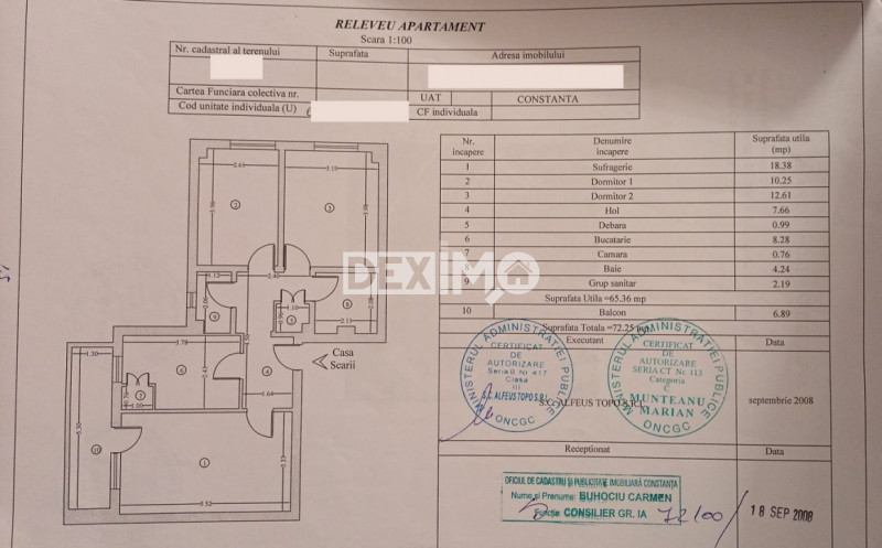 Apartament 3 Camere - Zona Anda - Etaj 3 - Renovat - Centrala Pe Gaze