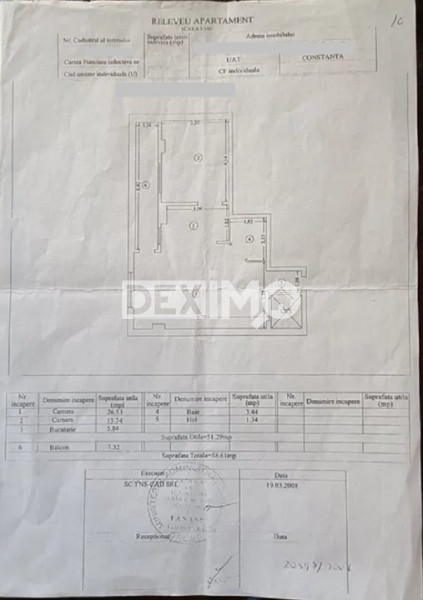 Apartament 2 Camere - Zona Eden - Bloc Nou - Etaj 1 - Mobilat