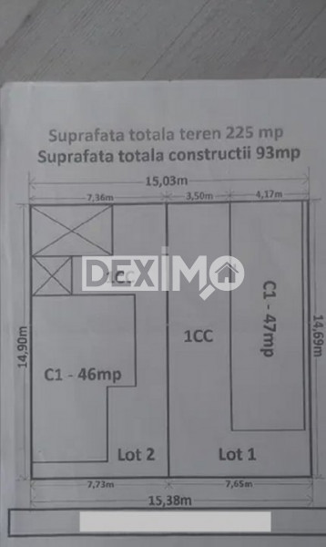 Casa Batraneasca 2 Corpuri - Zona Coiciu - Teren 225 Mp - Centrala Pe Gaze