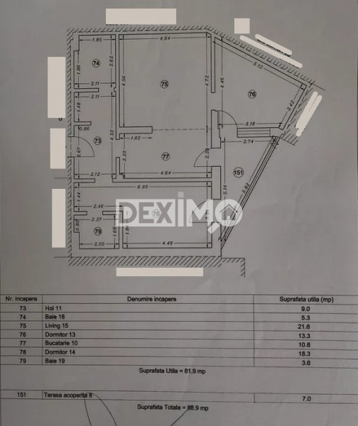 Apartament 3 Camere - Tomis Park - Ultrafinisat - Mobilat Complet