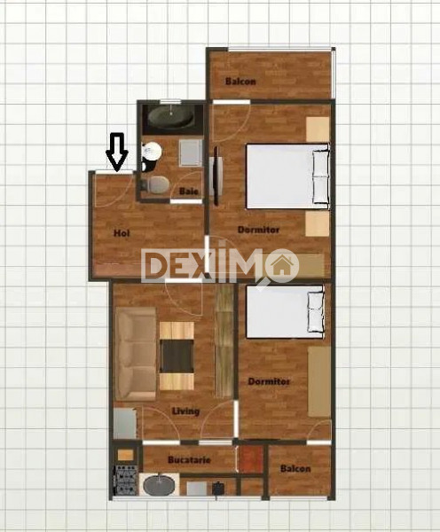 Apartament 3 Camere - Tomis Plus - Mobilat Complet - Loc Parcare