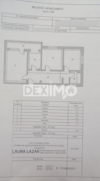 Apartament 3 Camere - Tomis Nord - Sat Vacanta - Parter