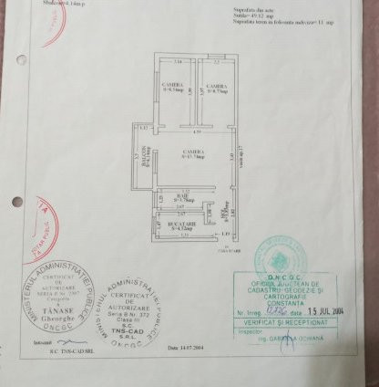 Apartament 3 Camere Semidecomandate - Zona I.C.Bratianu - Renovat - Etaj 3