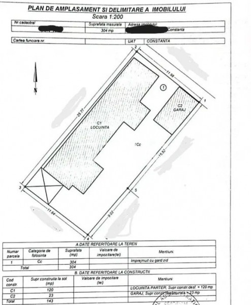 Teren 320 Mp - Tomis II - Constructie Demolabila/Renovabila - Toate Utilitatile