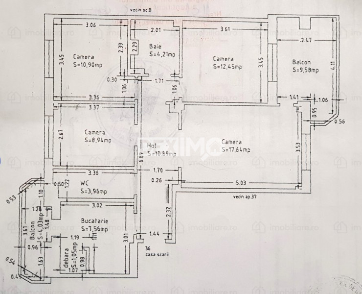 Apartament 4 Camere - Casa De Cultura - 2 Blacoane - Partial Mobilat