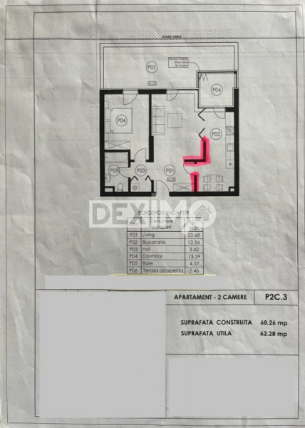 Apartament 2 Camere Ultrafinisat - Tomis Nord - Loc Parcare Subteran